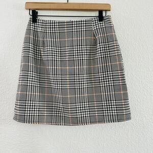 Nasty Gal Plaid High Waist Mini Skirt Size 6